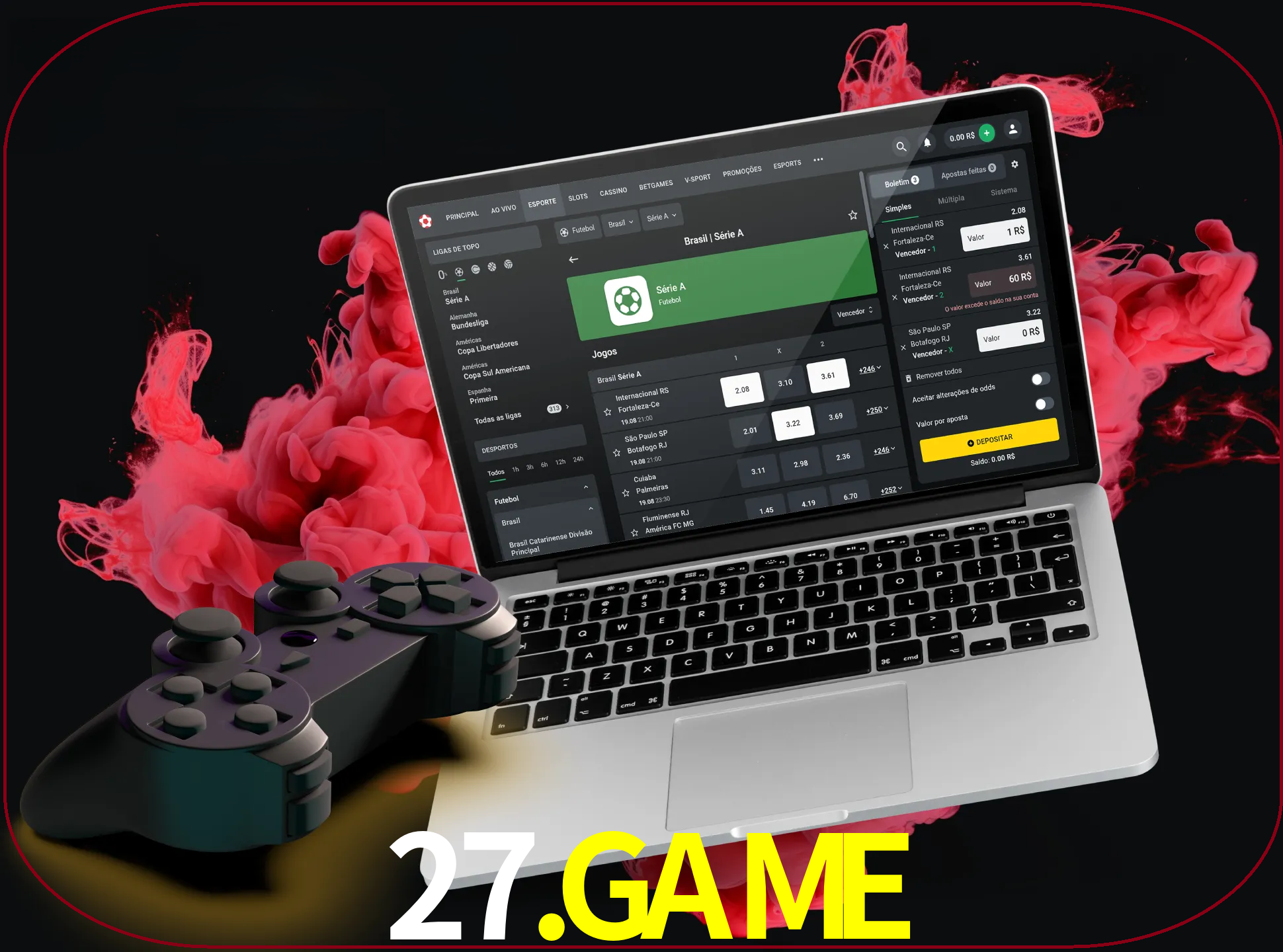 Visite a secção especial de jogos de vídeo em 27.game para descobrir em que jogos pode apostar e ganhar muito dinheiro.